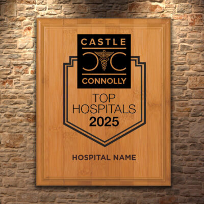Top Hospitals Bamboo Plaque