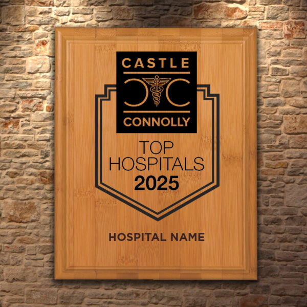 Top Hospitals Bamboo Plaque