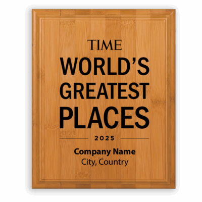 TIME WGP Bamboo Plaque