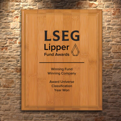 LSEG Lipper Fund Awards Bamboo Plaque