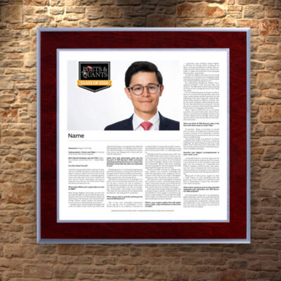 Wood Plaque with Profile